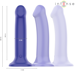 Intense - Victoria Vibrateur Avec Ventouse 10 Vibrations Bleu Foncé Télécommande